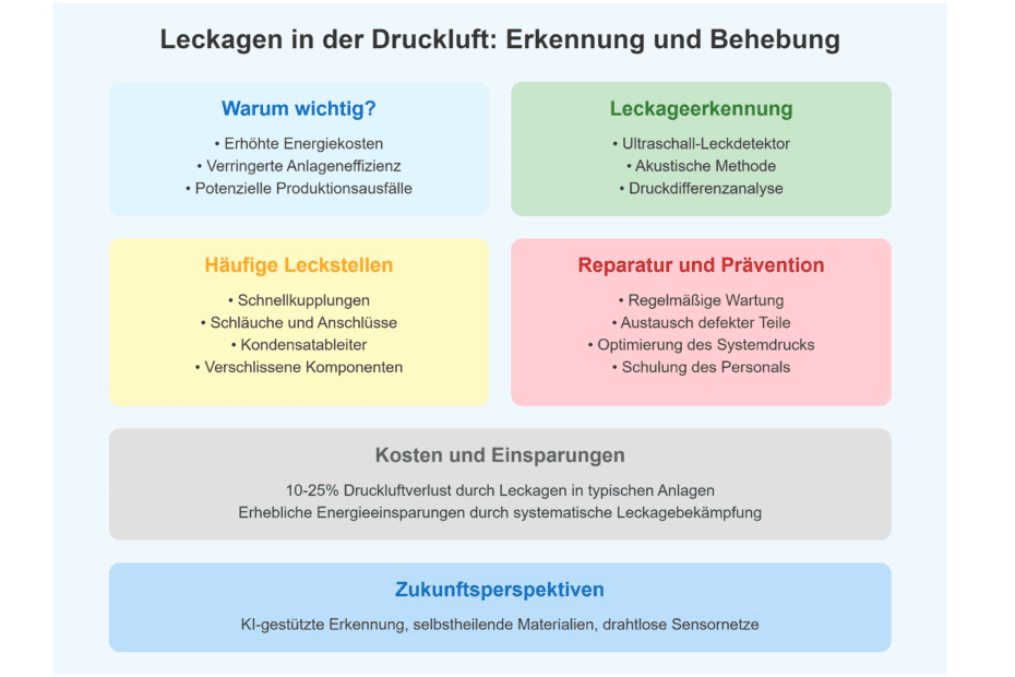 Leckagen in der Druckluft Überblick