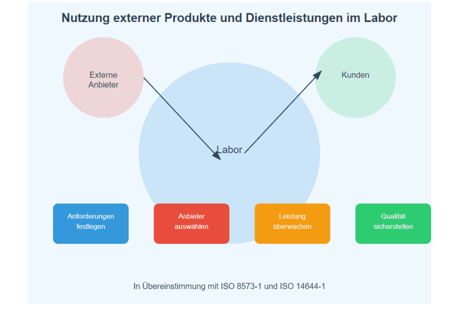 Nutzung externer Produkte und Dienstleistungen im Labor