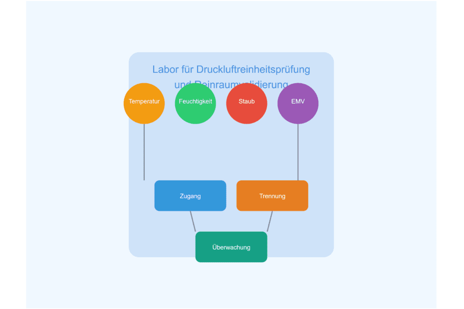 Räumlichkeiten und Umgebungsbedingungen im Labor