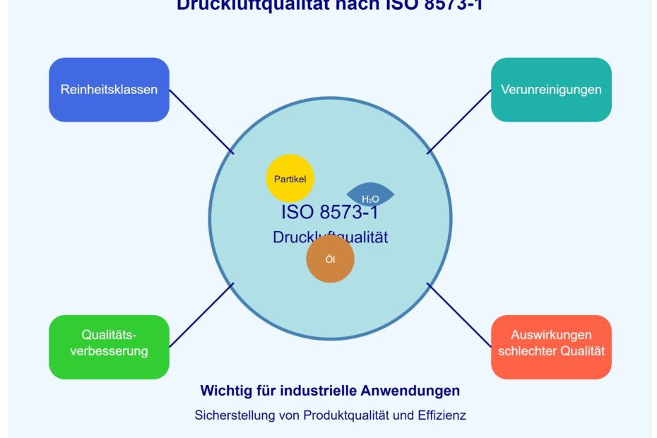 Druckluftqualität nach ISO 8573-1 Klassifizierung und Aufbereitung