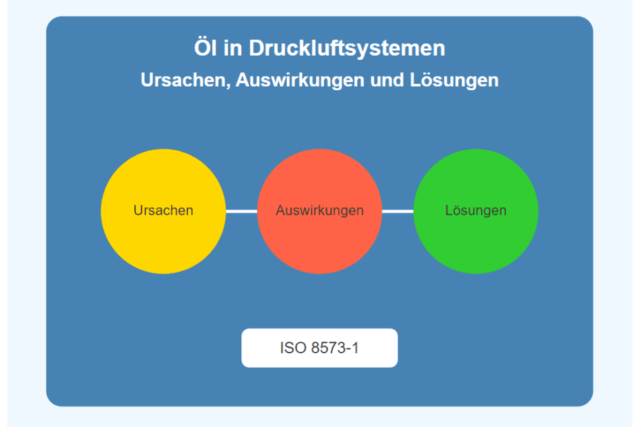 Öl in Druckluftsystemen