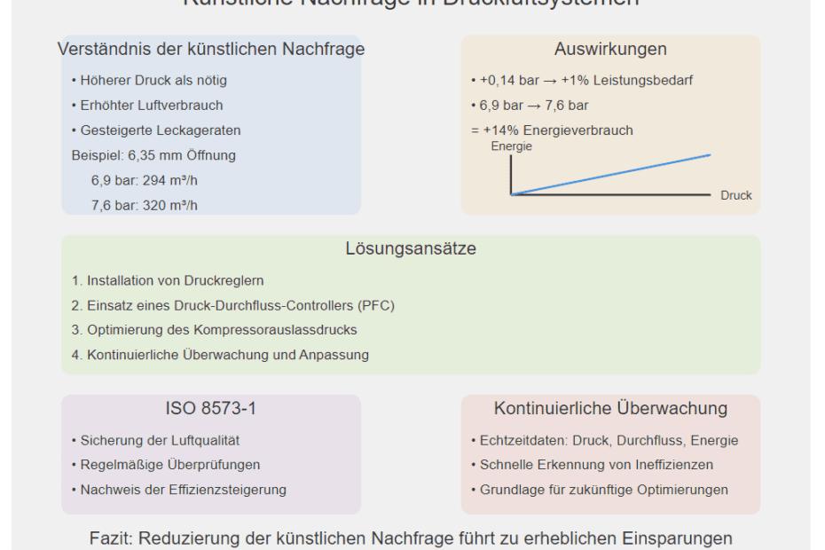 Künstliche Nachfrage in Druckluftsystemen